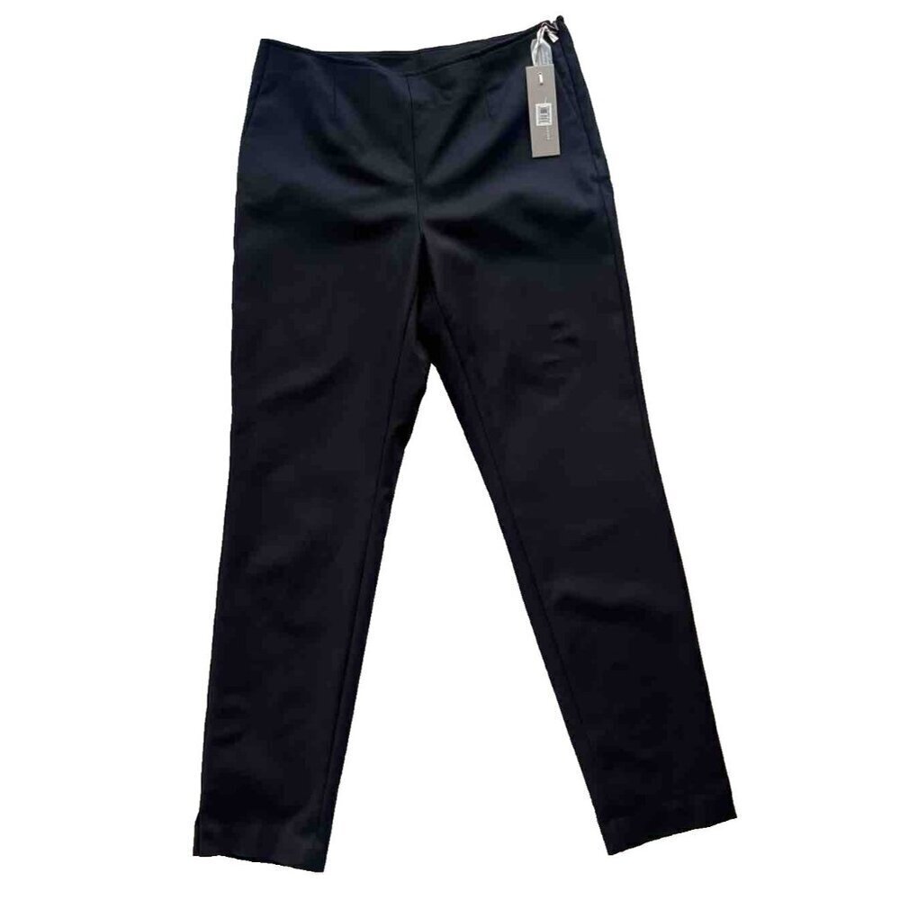 Emerson Rose Women's Black Knit Twill Woven Ankle Slim Pants Trousers Size 4 - Picture 13 of 14